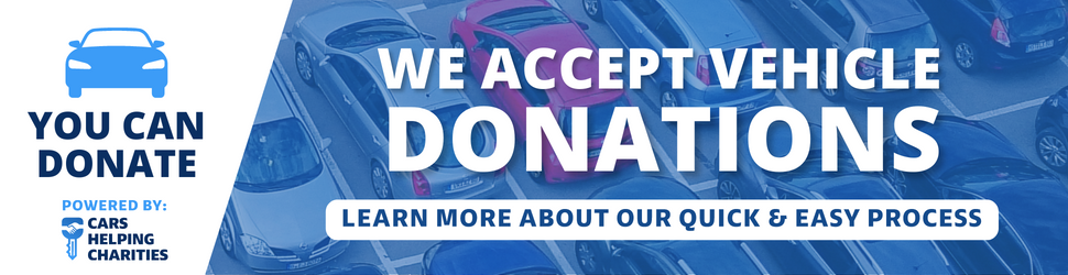 Web banner we accept vehicle donations