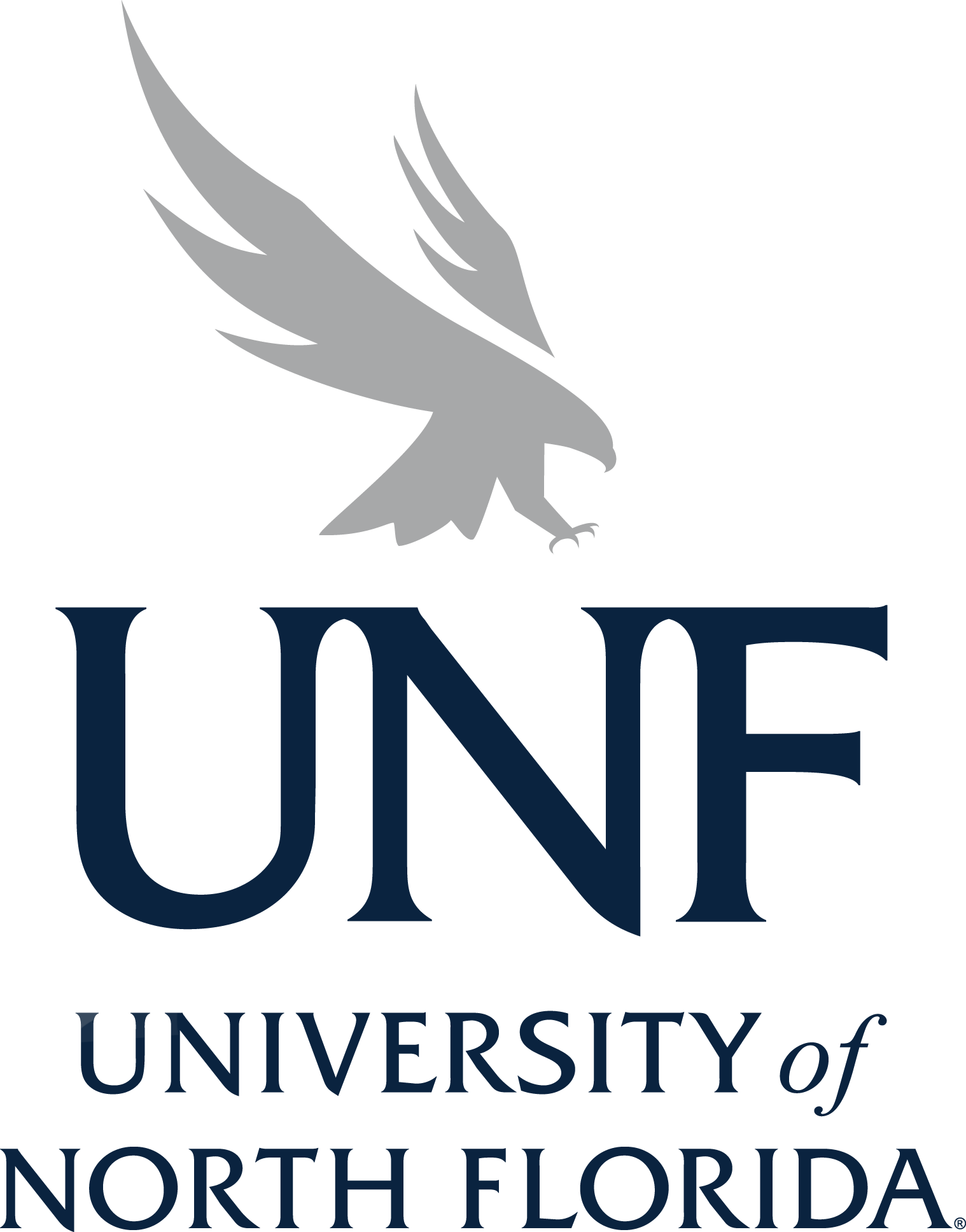 UNF LOGO VERT NavyGSBase