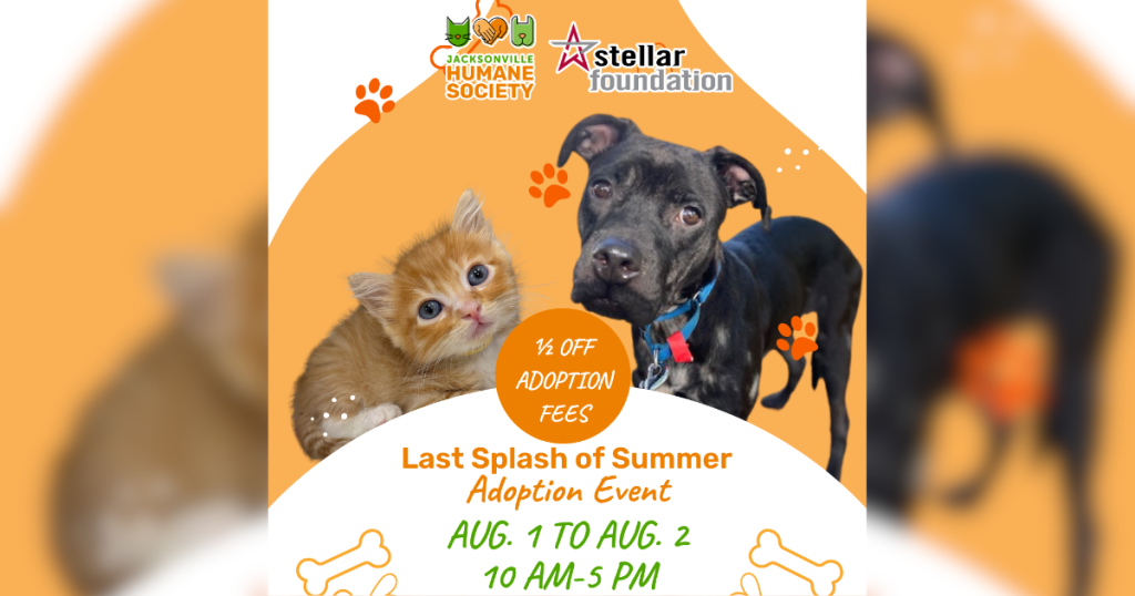 Graphic promoting the Jacksonville Humane Society's